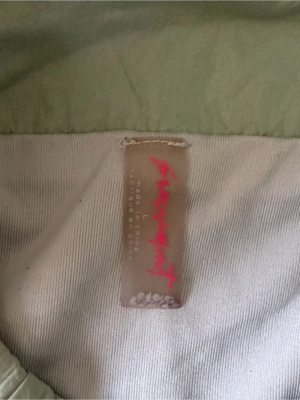 Free People Pale Green High-Rise Athletic Shorts